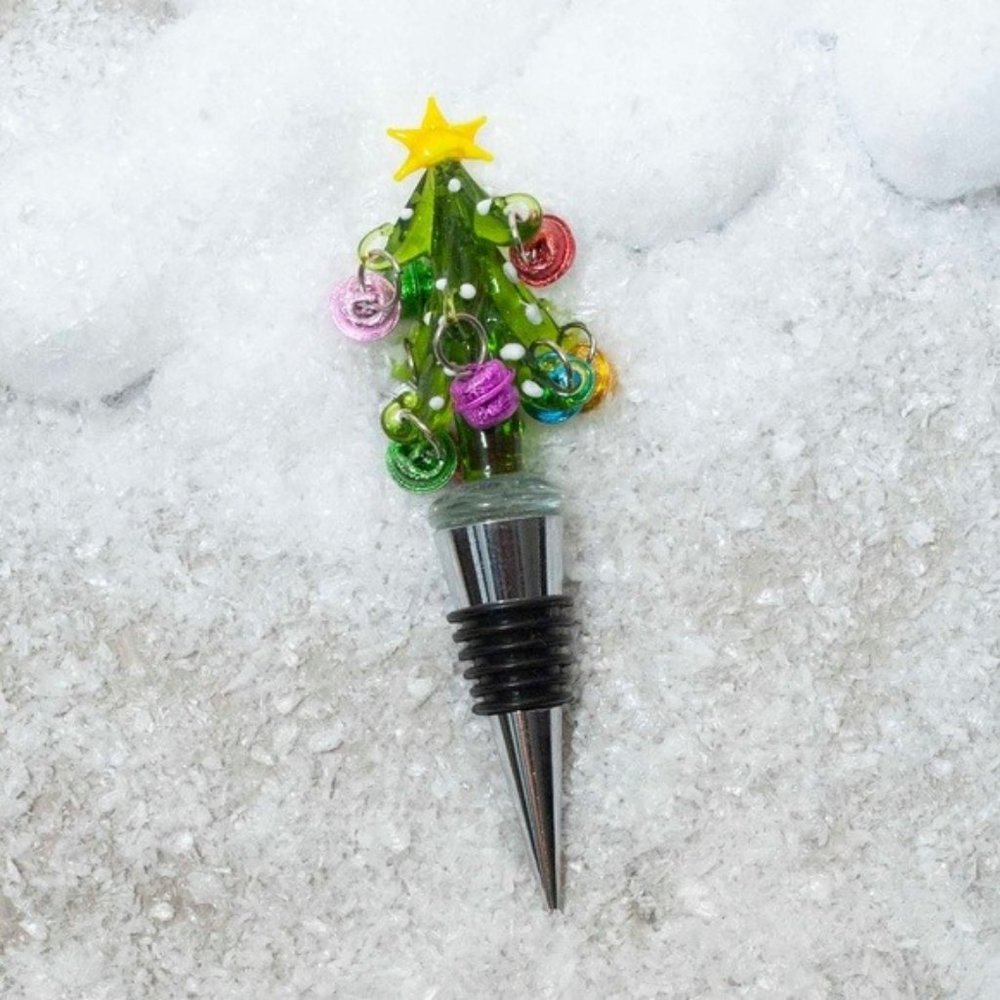 NWT Pier 1 Tree with Bells Bottle Stopper
